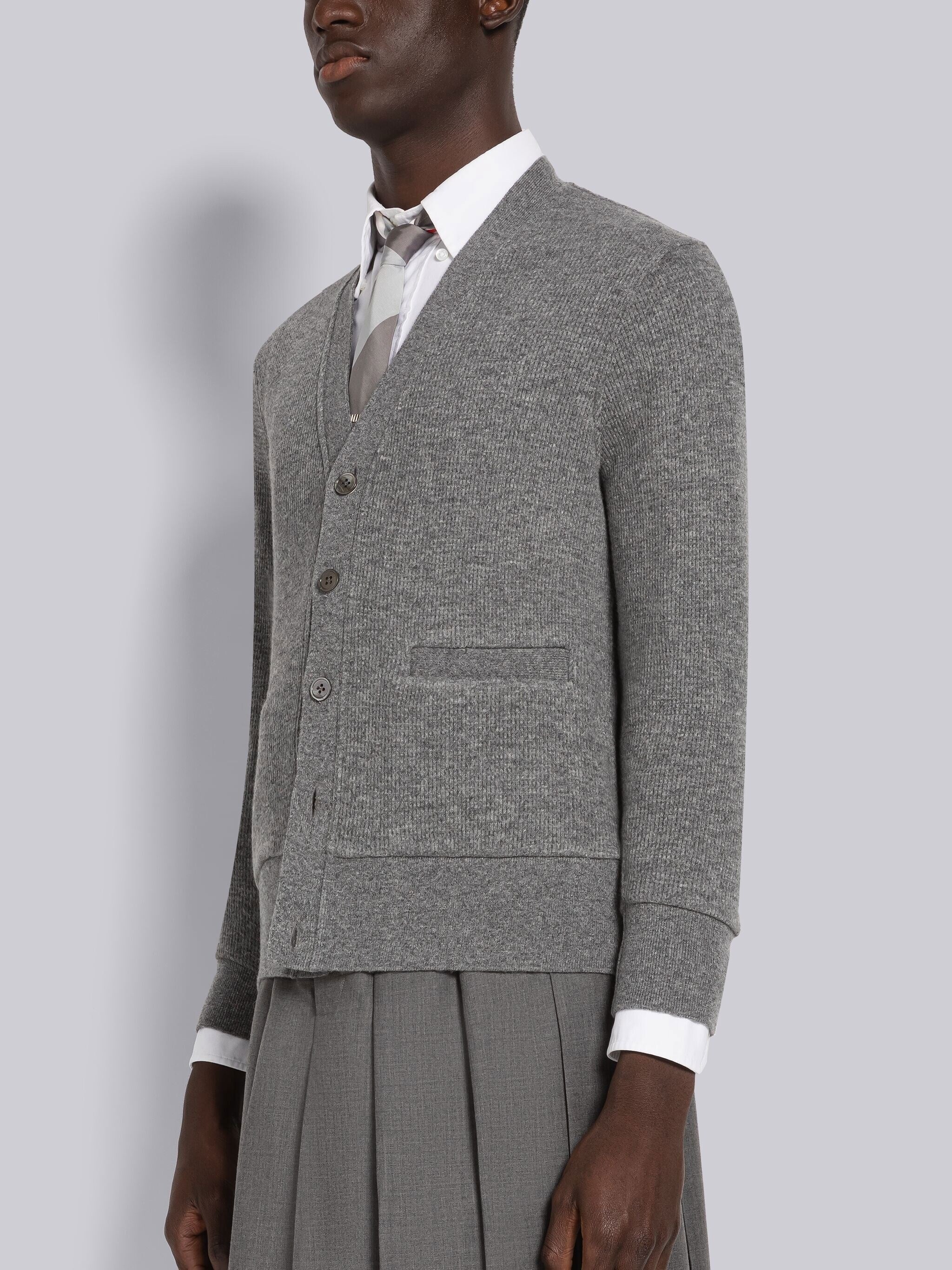 CASHMERE WAFFLE CARDIGAN - Image 2
