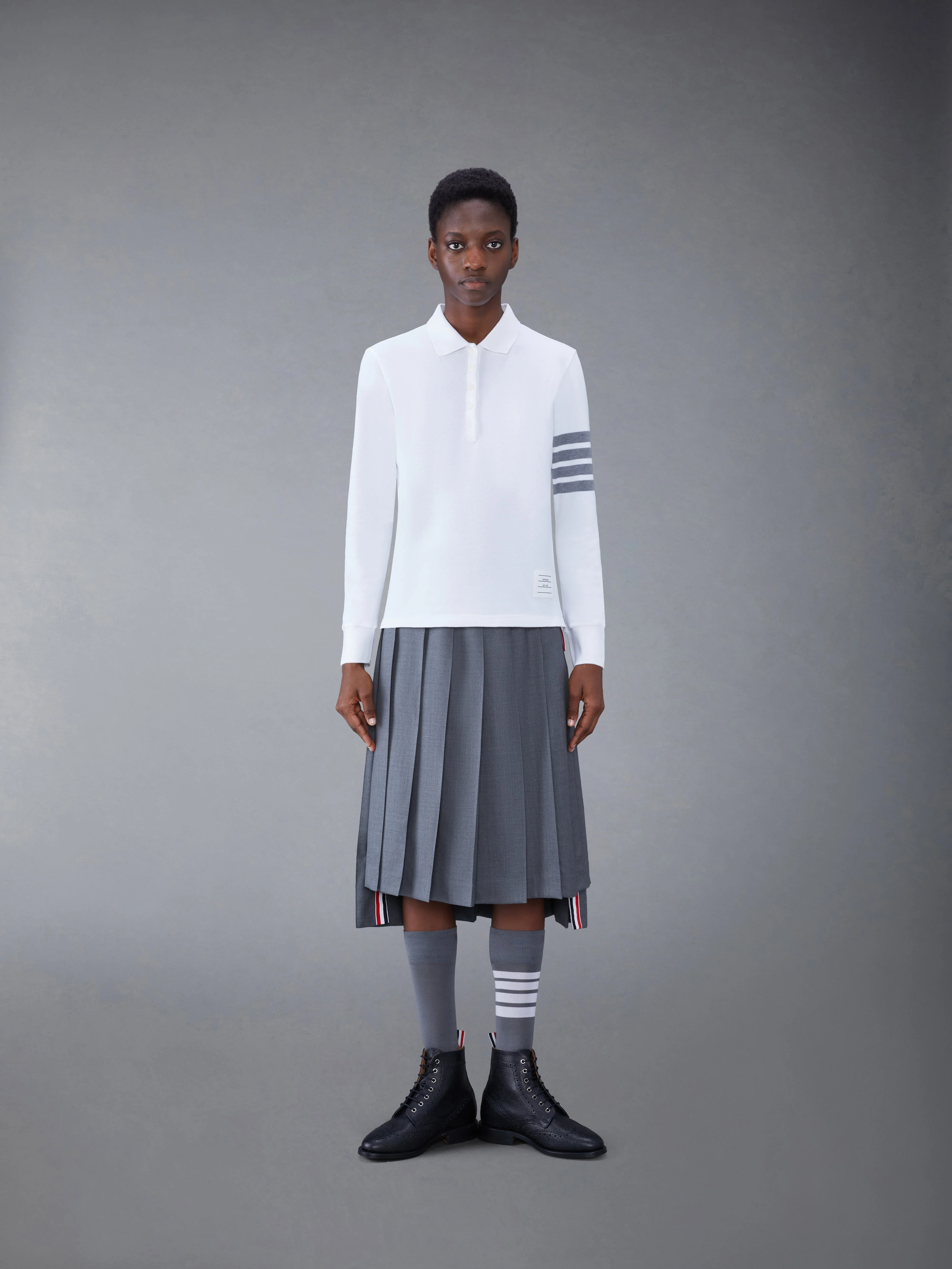 Classic Pique 2003 4-Bar Long Sleeve Polo - Image 3