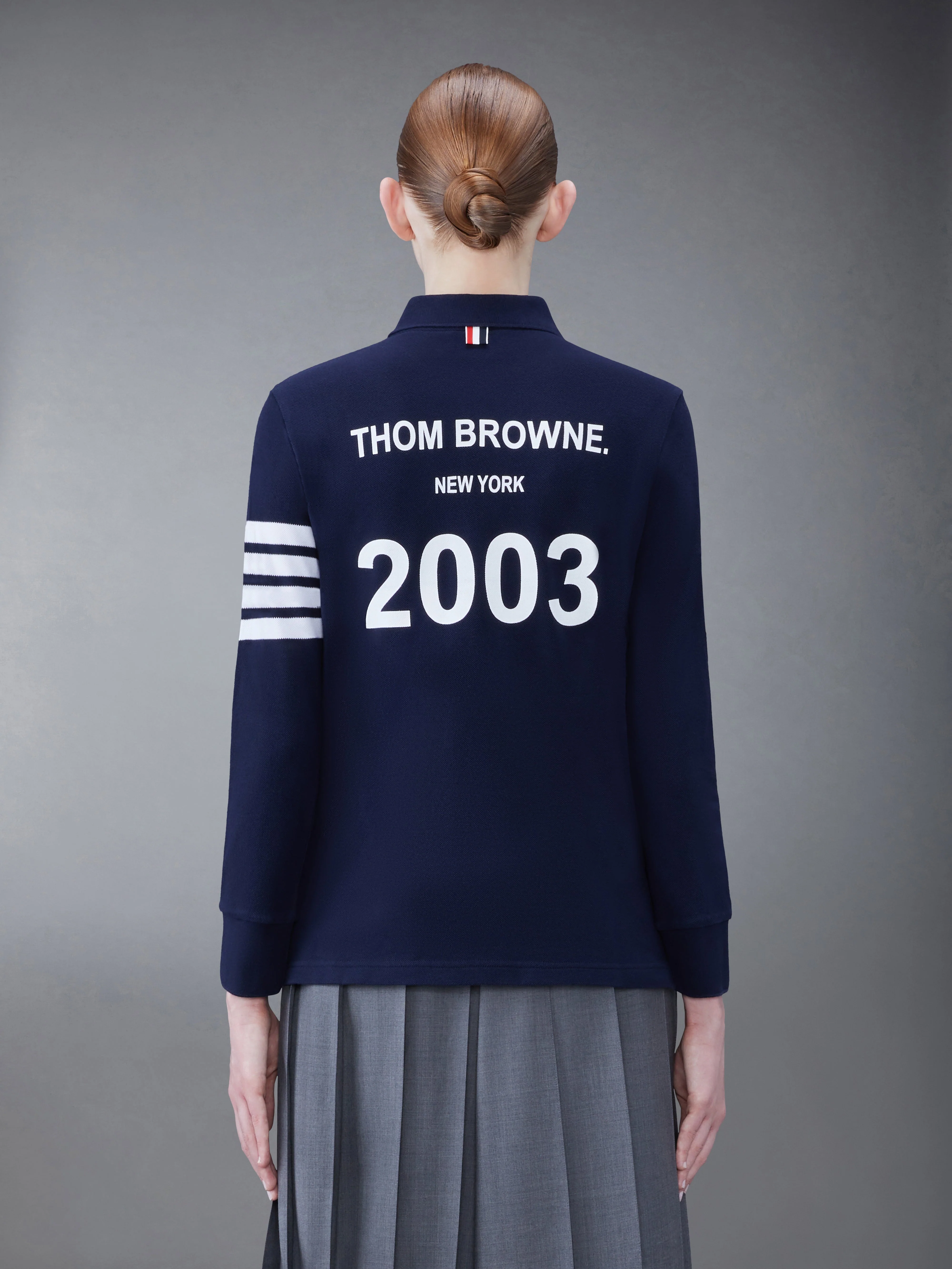 Classic Pique 2003 4-Bar Long Sleeve Polo - Image 2