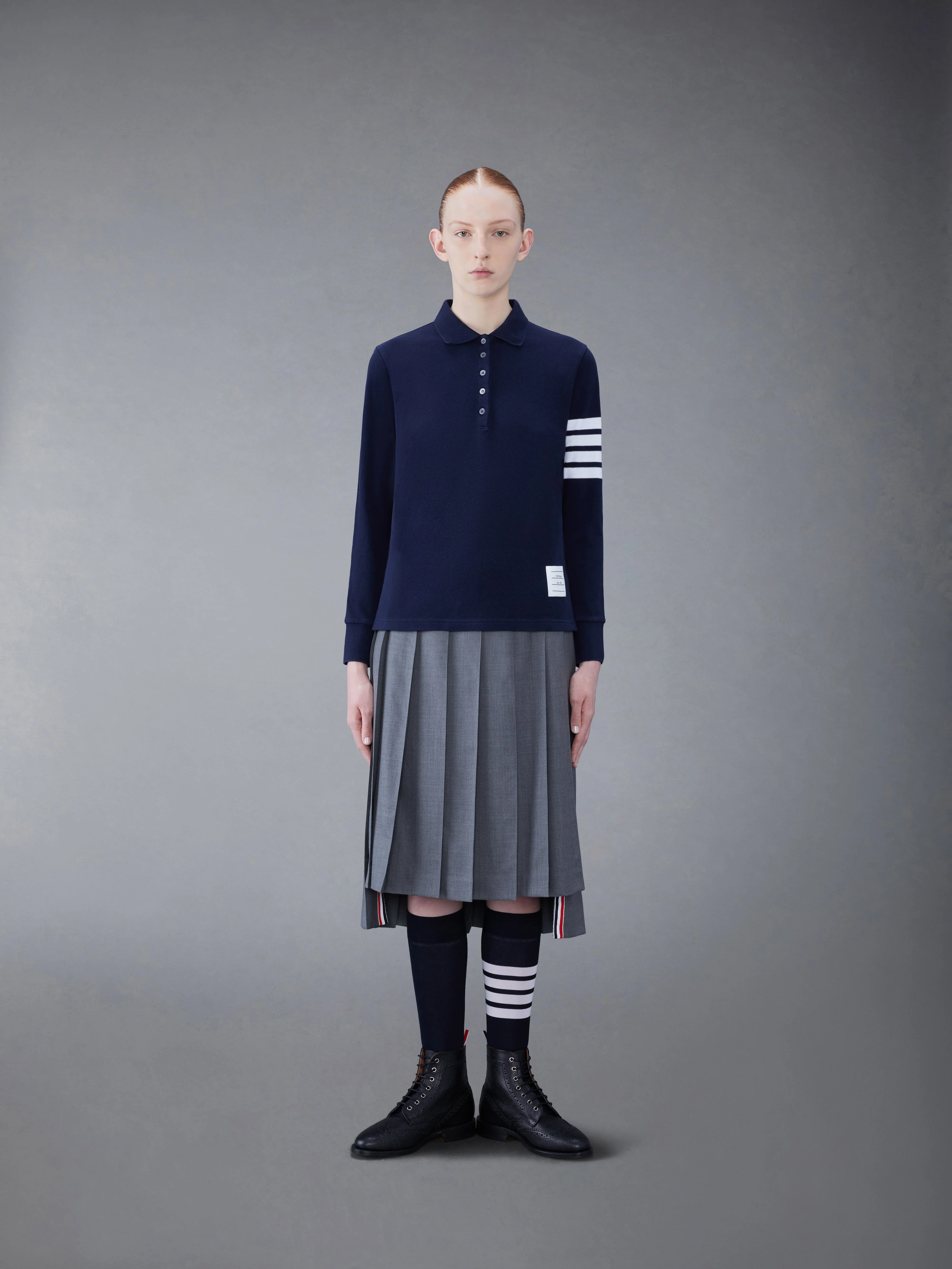 Classic Pique 2003 4-Bar Long Sleeve Polo - Image 3