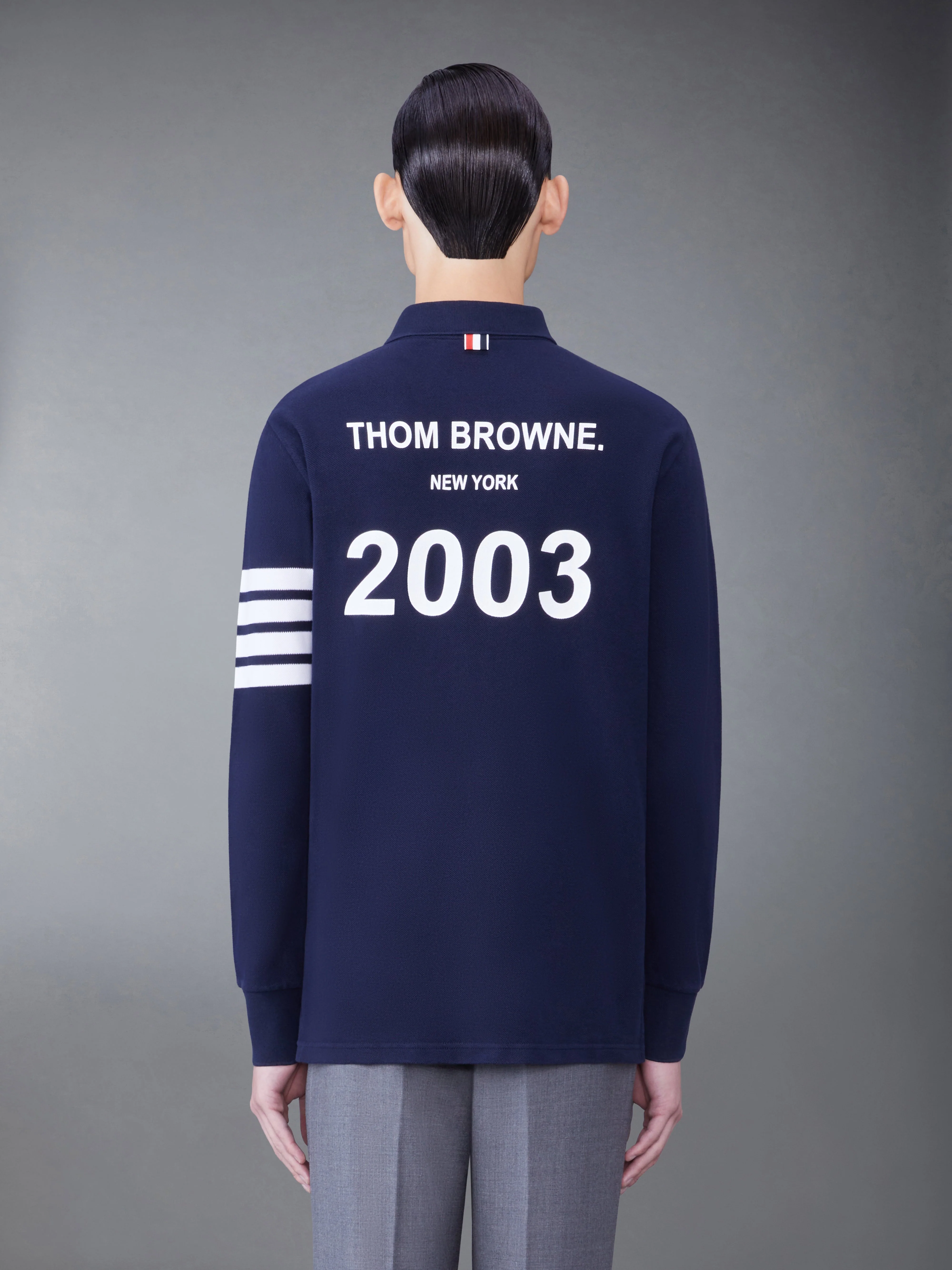Classic Pique 2003 4-Bar Long Sleeve Polo - Image 2