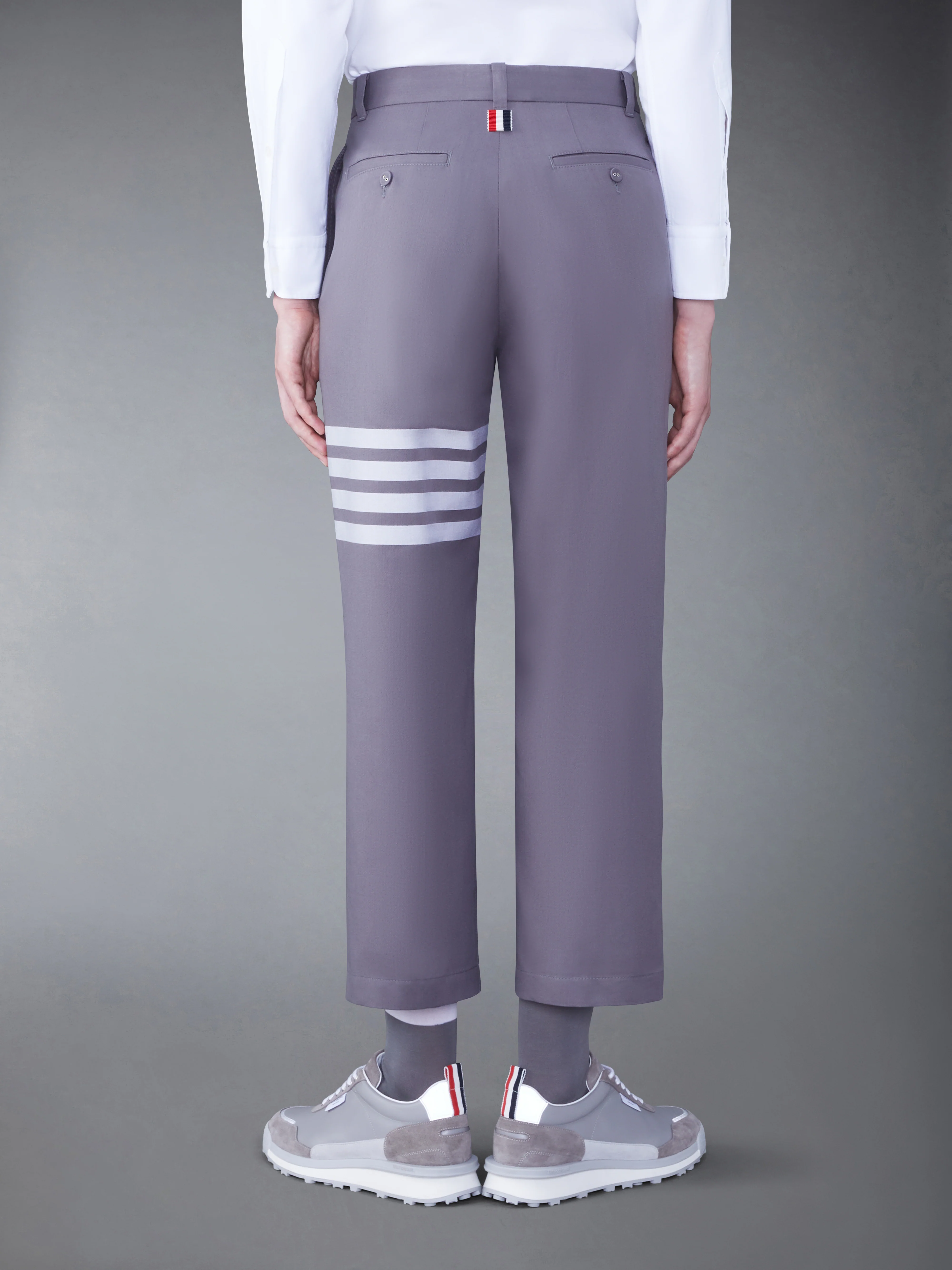 COTTON 4-BAR STRAIGHT LEG TROUSER - Image 2