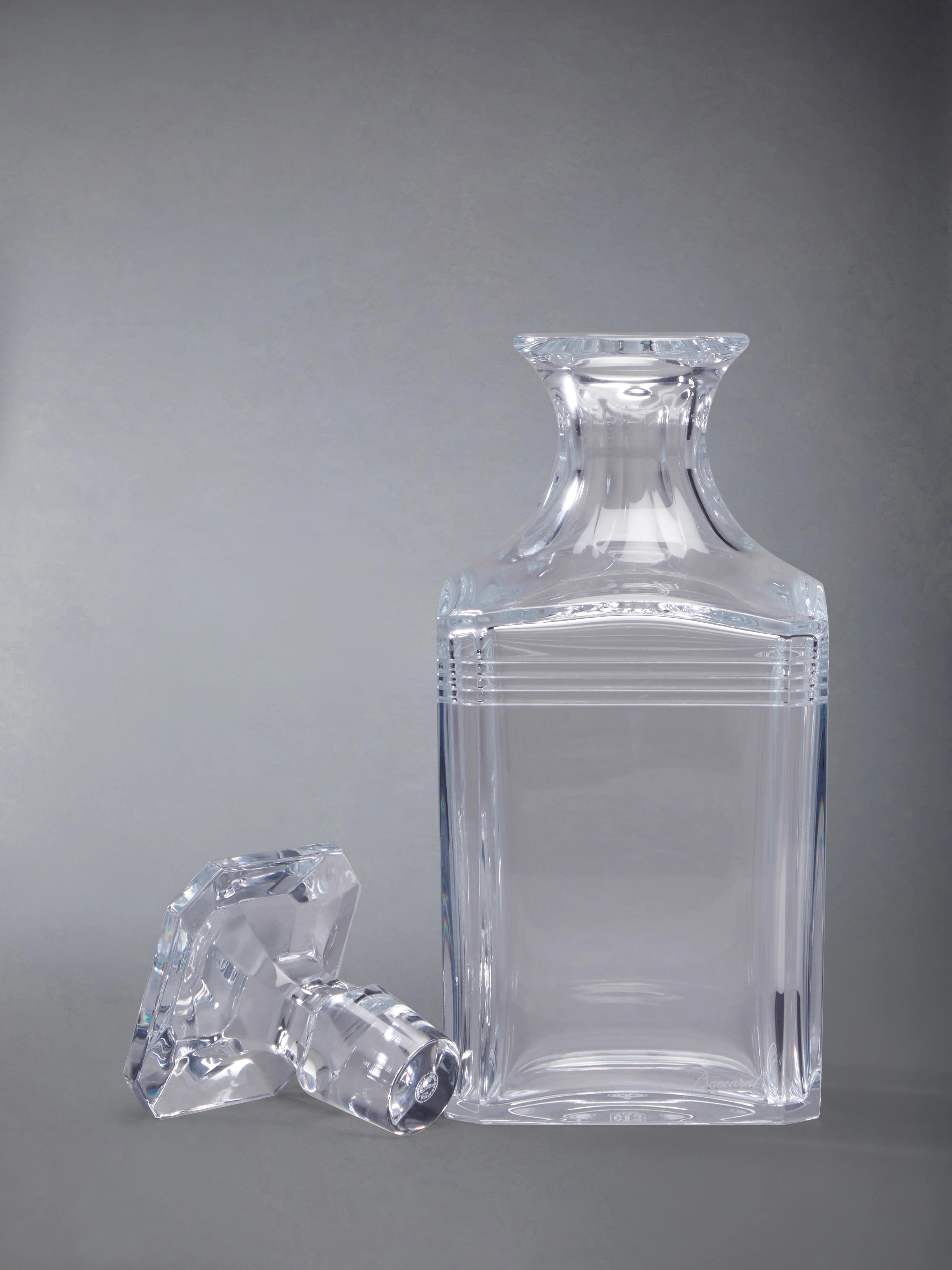 CRYSTAL 4-BAR BACCARAT WHISKEY CARAFE - Image 2