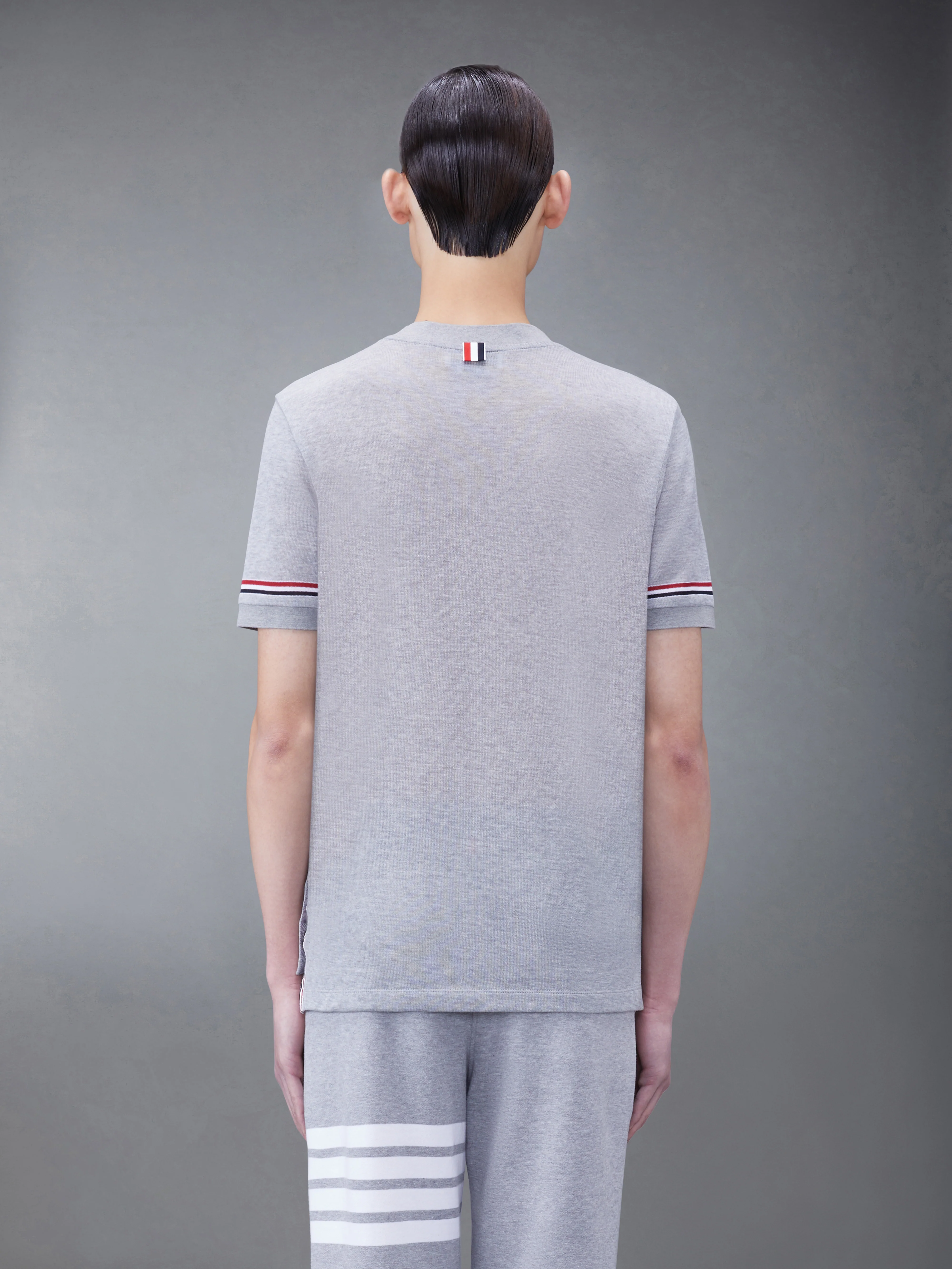 LIGHTWEIGHT COTTON SHORT SLEEVE STRIPED TEE - Image 2