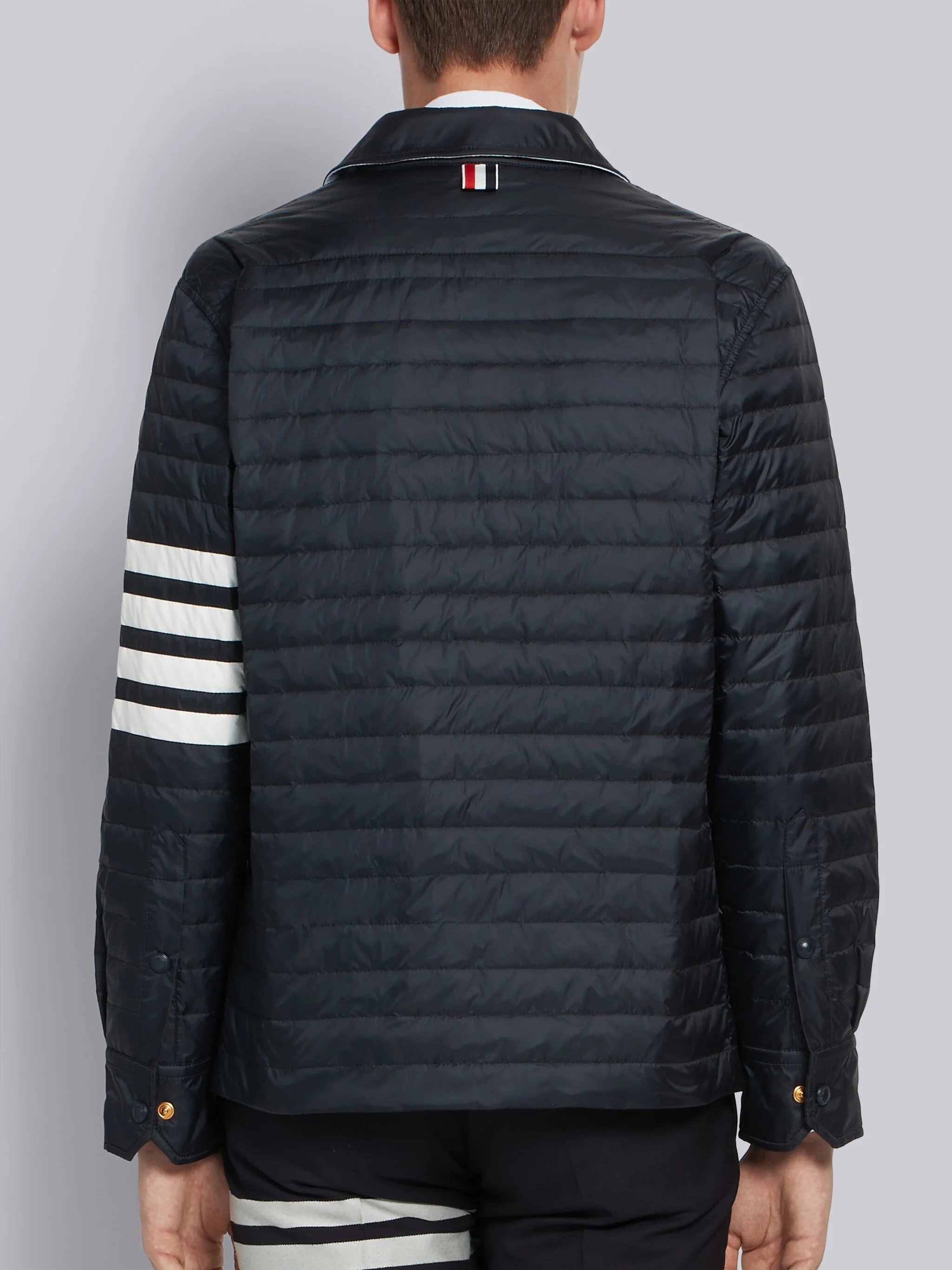 Navy Down Fill 4-Bar Shirt Jacket - Image 3