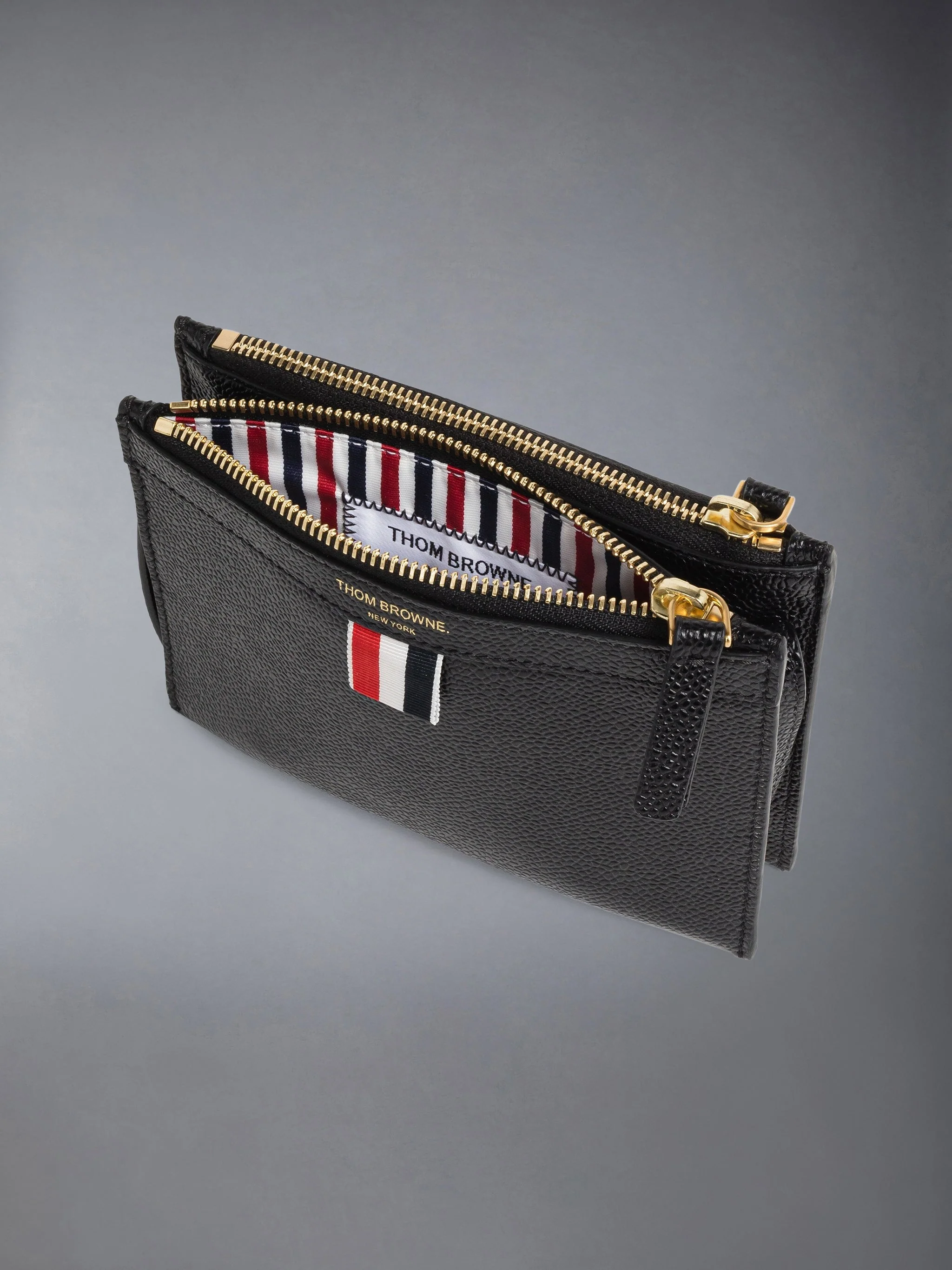 PEBBLE GRAIN MINI DOUBLE DOCUMENT HOLDER CROSSBODY - Image 4