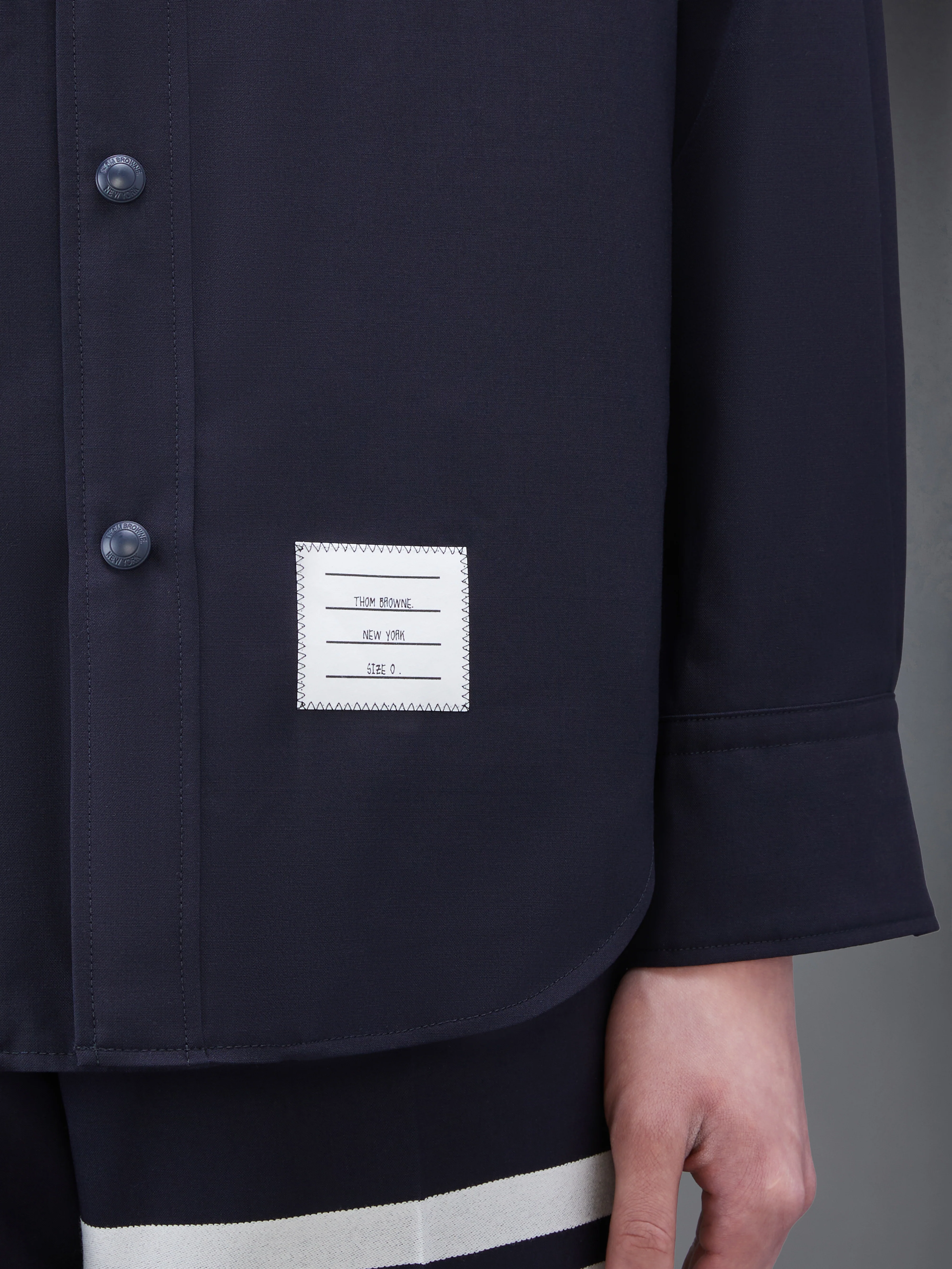 Plain Weave 4-Bar Shirt Jacket - Image 5