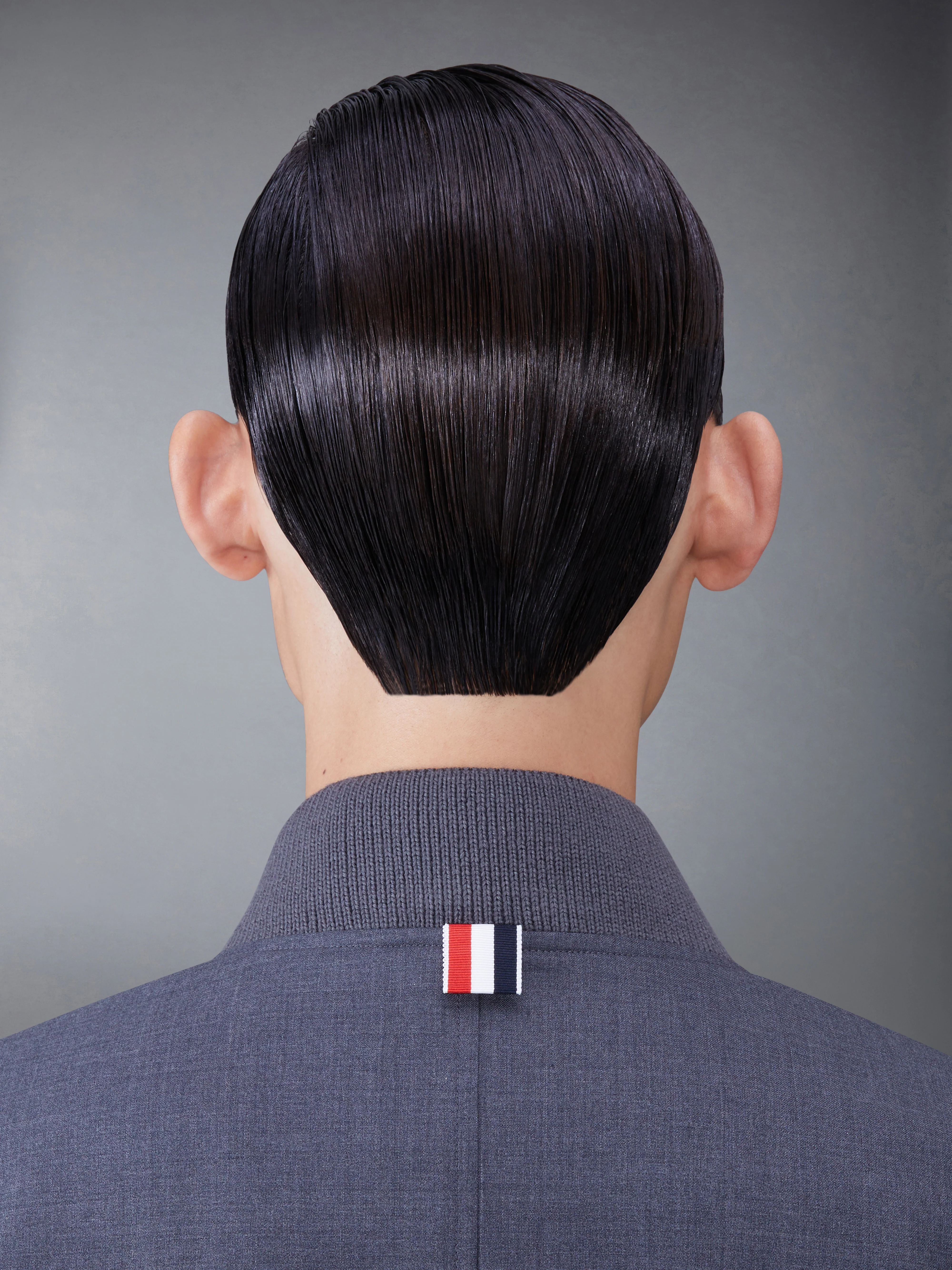 PLAIN WEAVE SUITING 4-BAR BLOUSON JACKET - Image 4