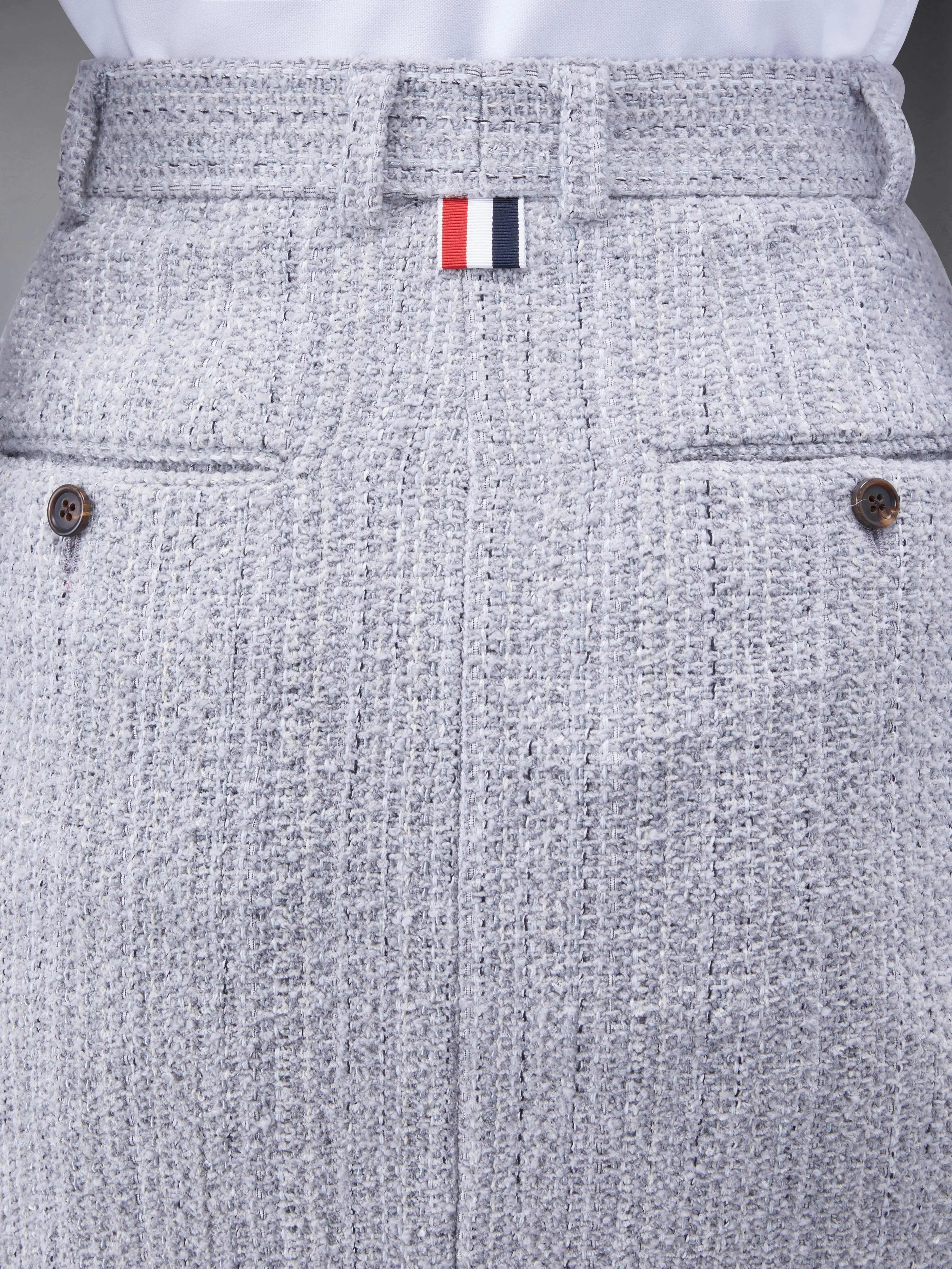 TWEED FRAY HIGH WAIST MINI SKIRT - Image 5