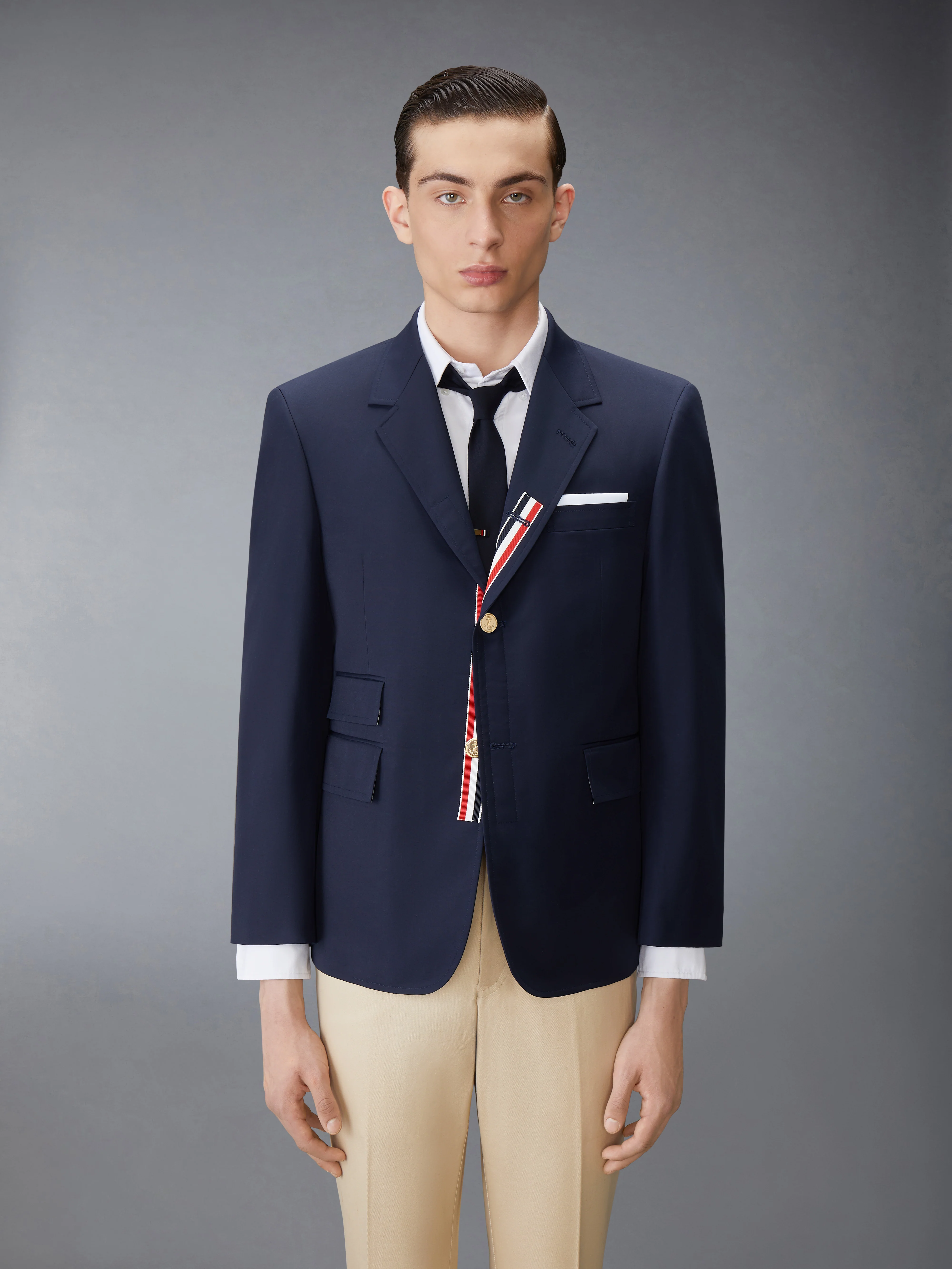 TYPEWRITER CLOTH GROSGRAIN PLACKET SPORT COAT
