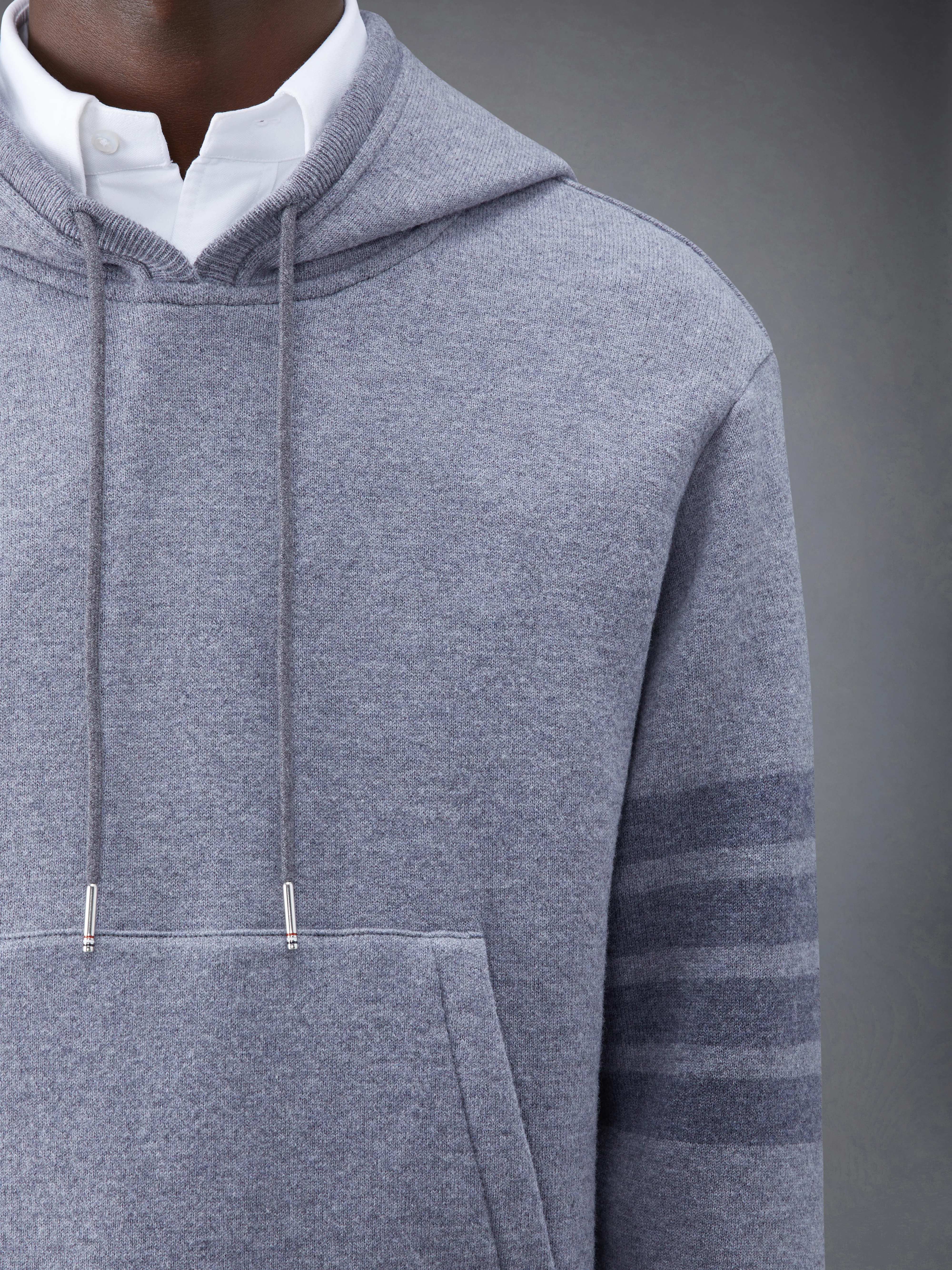 Wool Loopback 4-Bar Hoodie Pullover - Image 4